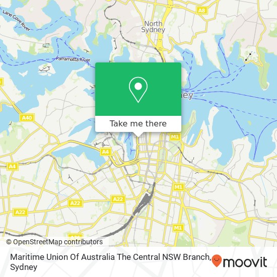 Maritime Union Of Australia The Central NSW Branch map