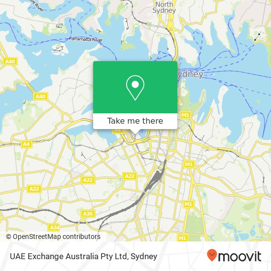 Mapa UAE Exchange Australia Pty Ltd