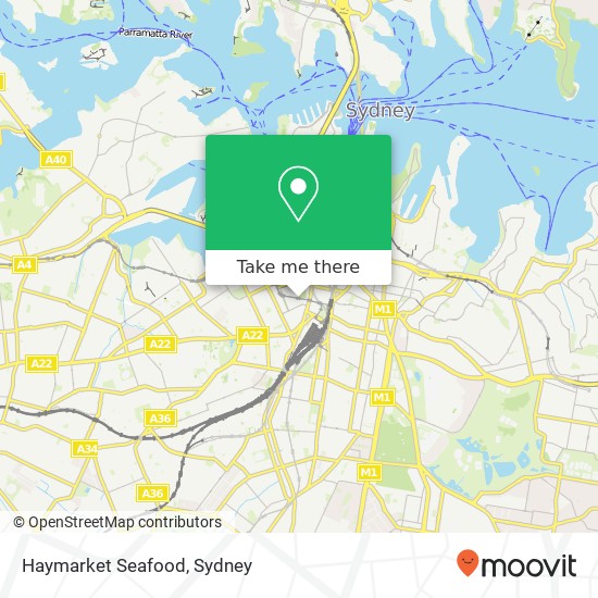 Mapa Haymarket Seafood