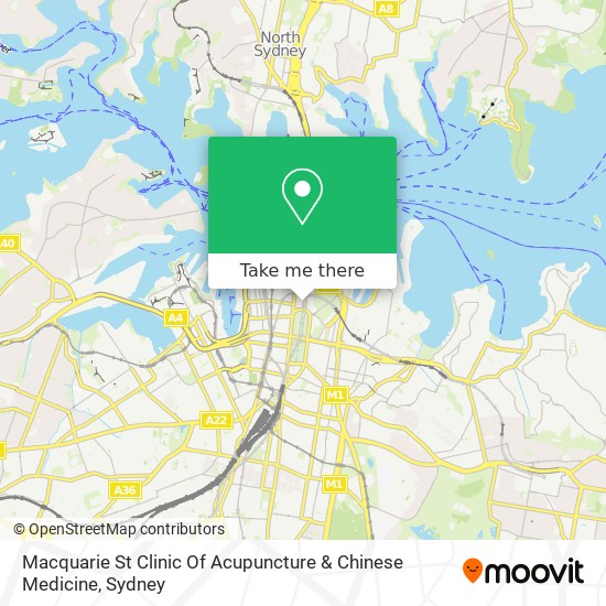 Macquarie St Clinic Of Acupuncture & Chinese Medicine map