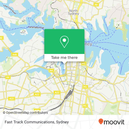 Fast Track Communications map