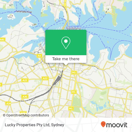 Mapa Lucky Properties Pty Ltd