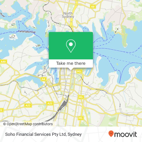 Soho Financial Services Pty Ltd map