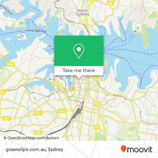 greenslips.com.au map