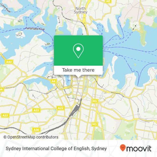 Sydney International College of English map