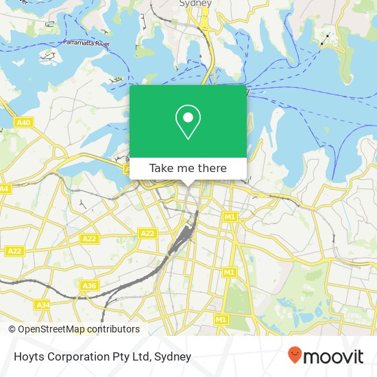 Mapa Hoyts Corporation Pty Ltd