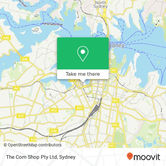 The Com Shop Pty Ltd map