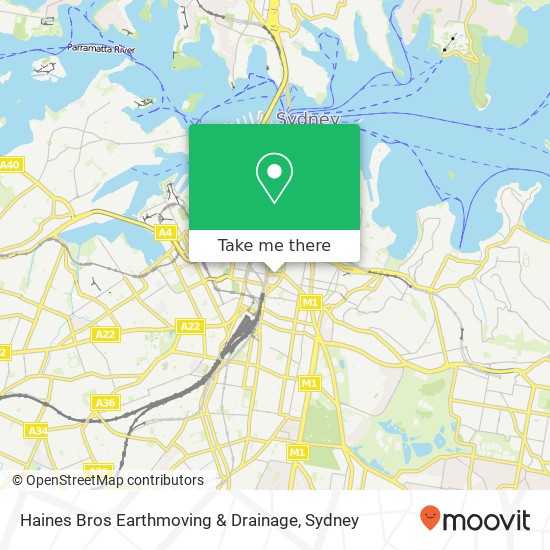 Haines Bros Earthmoving & Drainage map