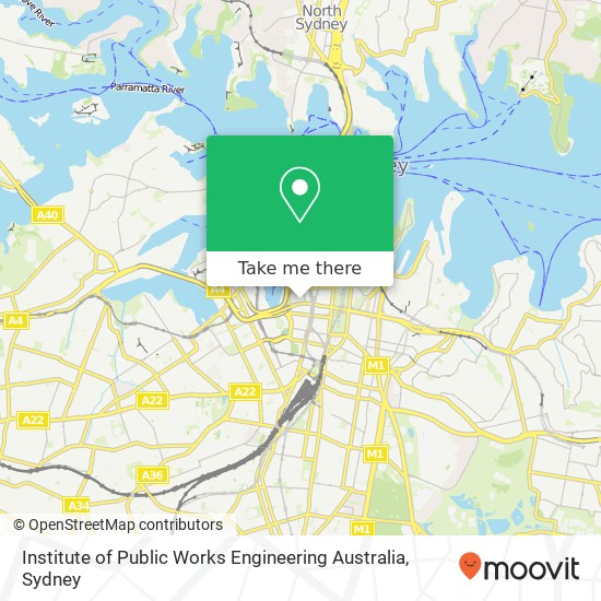 Institute of Public Works Engineering Australia map