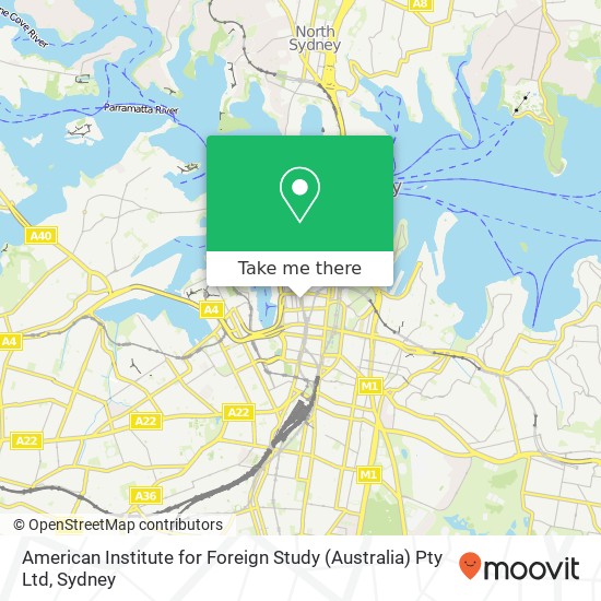 American Institute for Foreign Study (Australia) Pty Ltd map