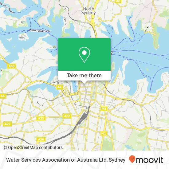 Water Services Association of Australia Ltd map
