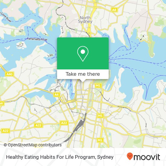 Healthy Eating Habits For Life Program map