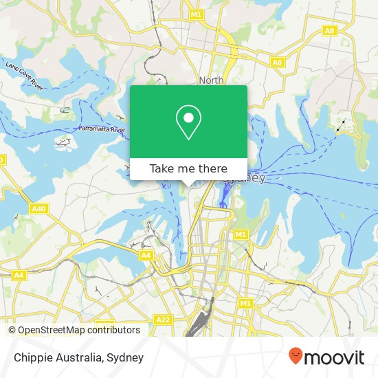 Chippie Australia map