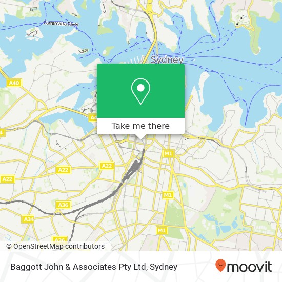 Baggott John & Associates Pty Ltd map