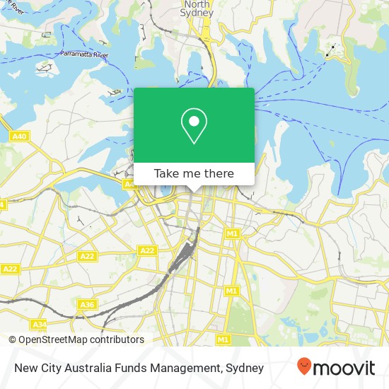 New City Australia Funds Management map