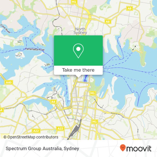 Mapa Spectrum Group Australia