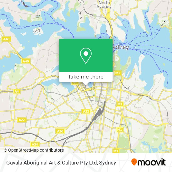 Mapa Gavala Aboriginal Art & Culture Pty Ltd