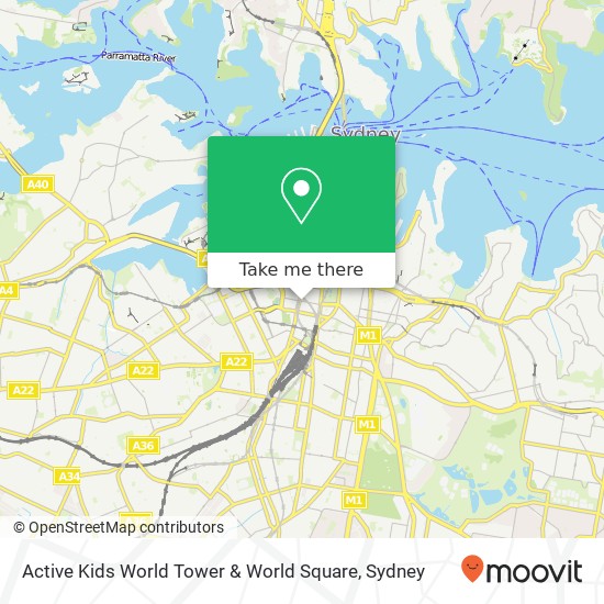 Active Kids World Tower & World Square map