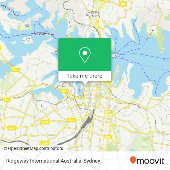 Mapa Ridgeway International Australia