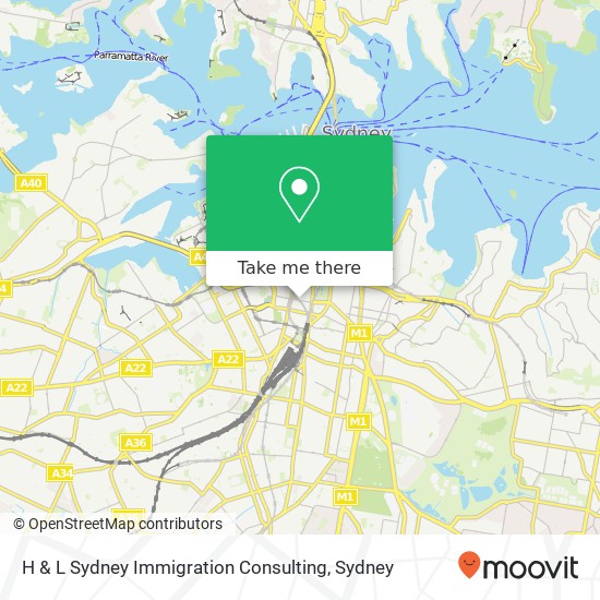 Mapa H & L Sydney Immigration Consulting