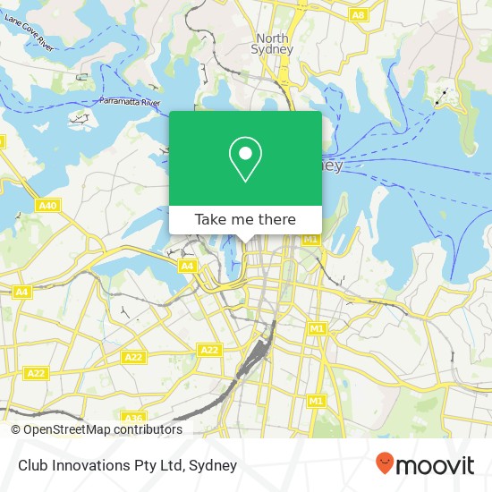 Club Innovations Pty Ltd map