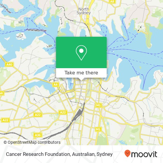 Cancer Research Foundation, Australian map