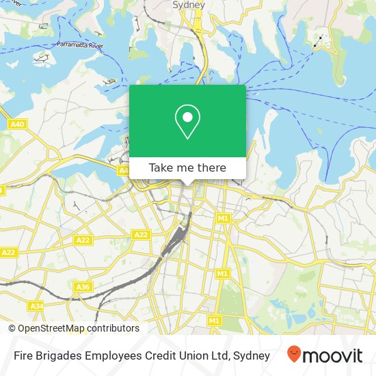 Fire Brigades Employees Credit Union Ltd map