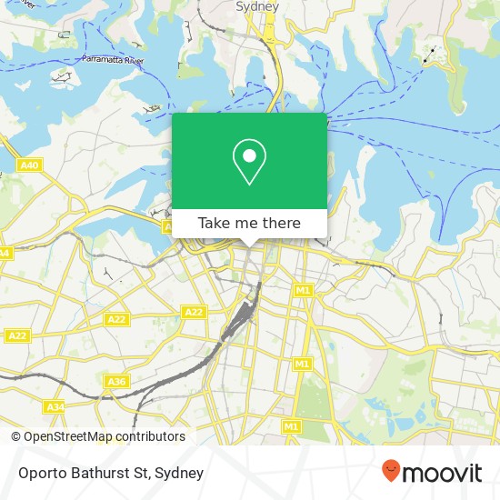 Oporto Bathurst St map