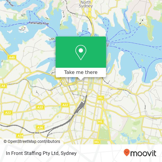 In Front Staffing Pty Ltd map