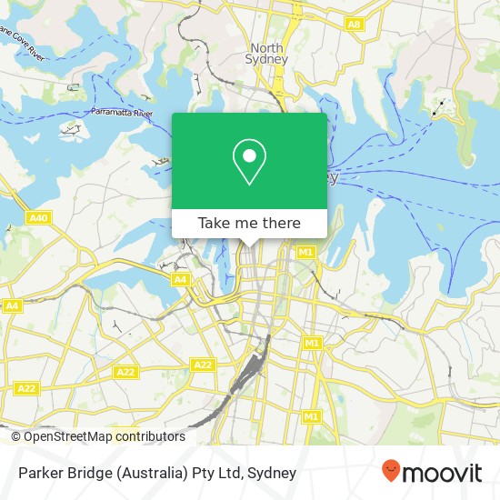 Mapa Parker Bridge (Australia) Pty Ltd