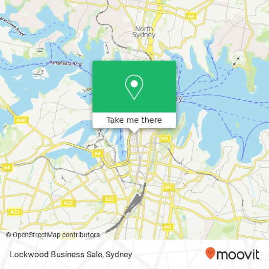 Mapa Lockwood Business Sale