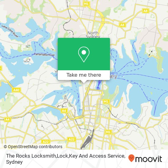 The Rocks Locksmith,Lock,Key And Access Service map