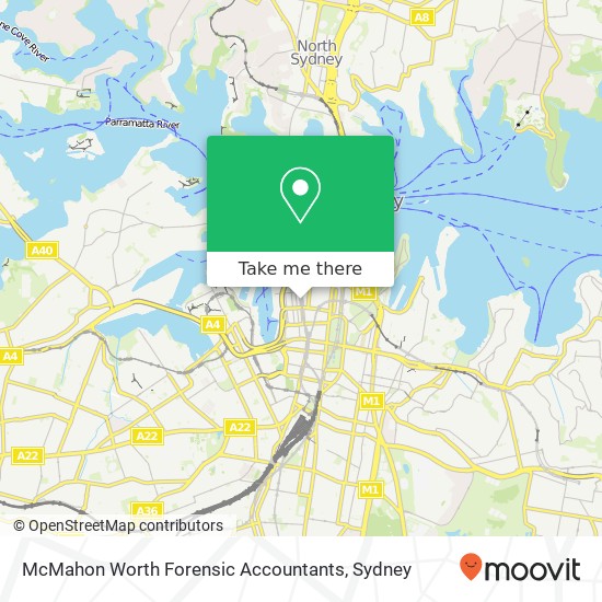 McMahon Worth Forensic Accountants map