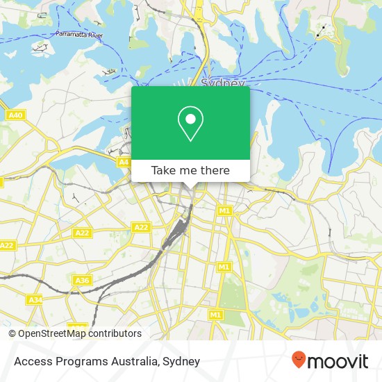 Access Programs Australia map
