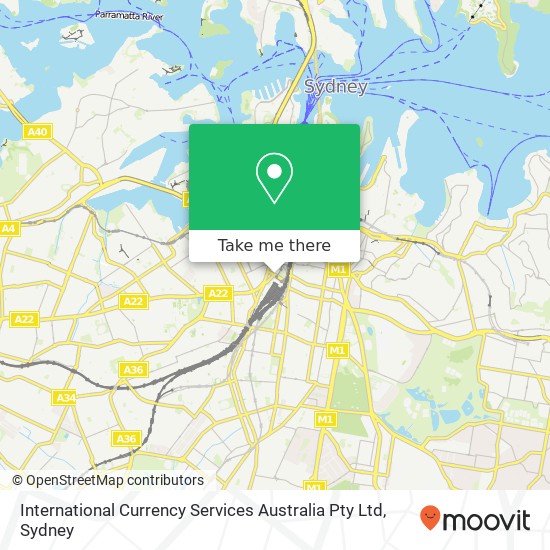 International Currency Services Australia Pty Ltd map