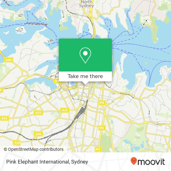 Mapa Pink Elephant International