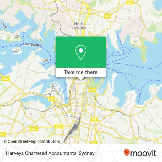 Harveys Chartered Accountants map