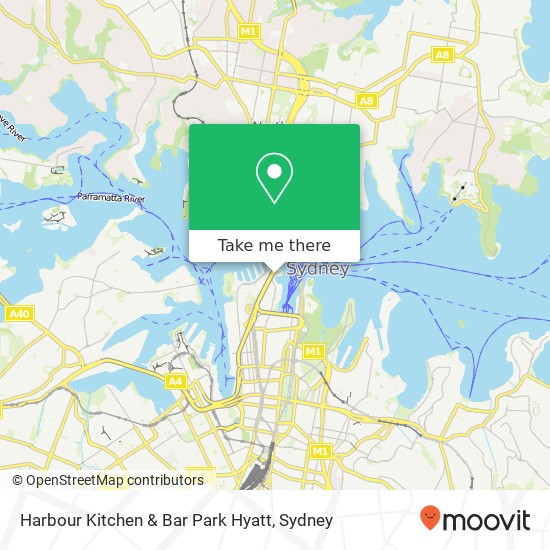 Mapa Harbour Kitchen & Bar Park Hyatt