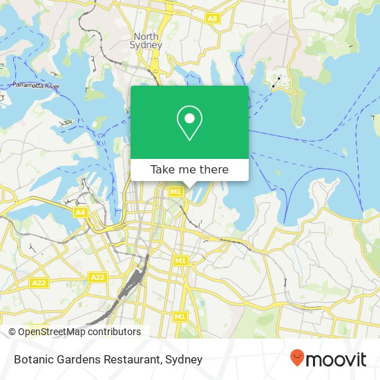 Botanic Gardens Restaurant map