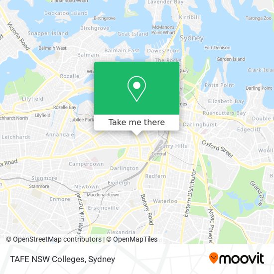 TAFE NSW Colleges map