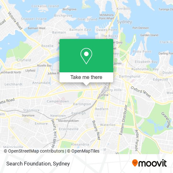 Search Foundation map