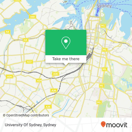 Mapa University Of Sydney