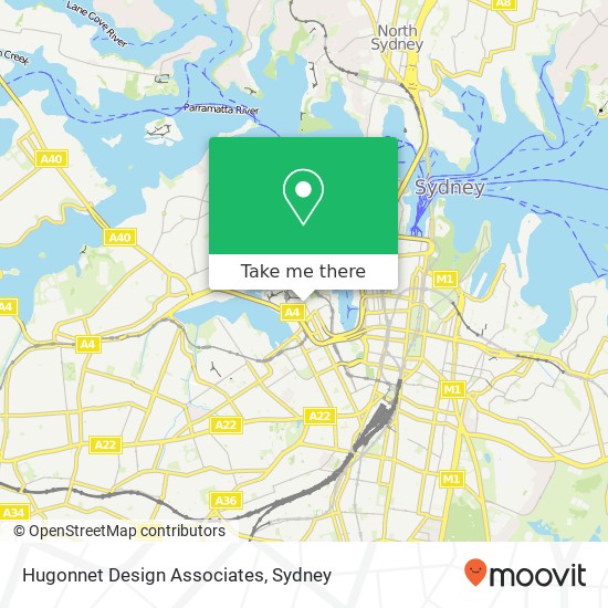 Hugonnet Design Associates map