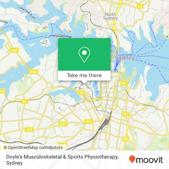 Mapa Doyle's Musculoskeletal & Sports Physiotherapy