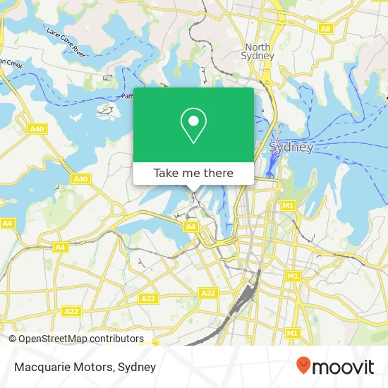 Macquarie Motors map