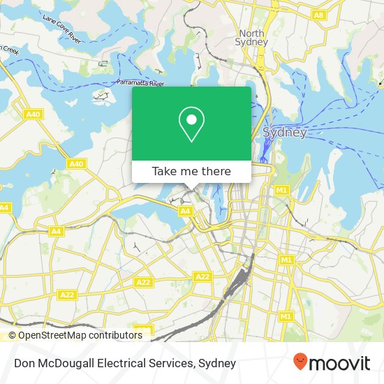 Mapa Don McDougall Electrical Services