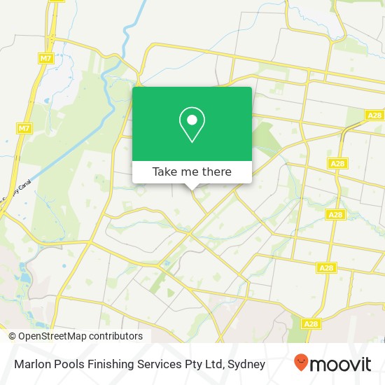 Marlon Pools Finishing Services Pty Ltd map