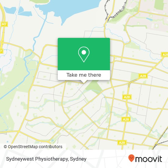 Sydneywest Physiotherapy map