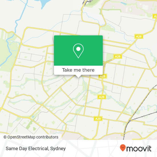 Same Day Electrical map