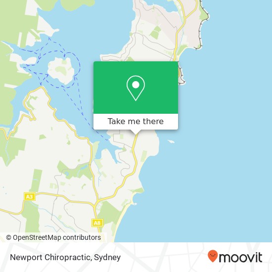 Newport Chiropractic map